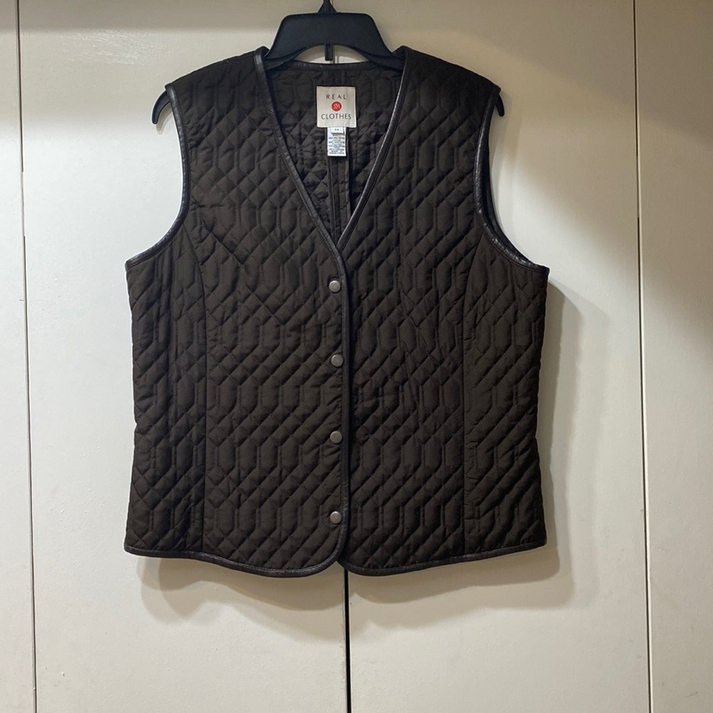 Brand Real Clothes brown vest size 14